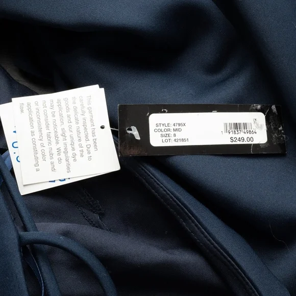 Xscape - One-Shoulder Ruffle Side Gown Style 4795X - Picture 4 of 14